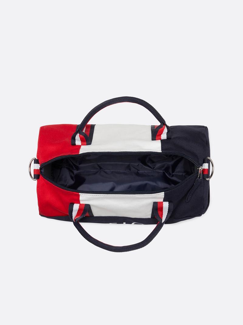 Fiú Tommy Hilfiger Patriot Duffle Táska Kék Fehér Piros | HU 2354DFM